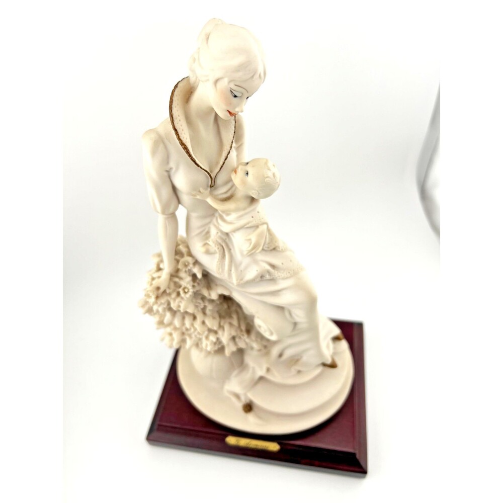 Vtg 1988 Giuseppe Armani Maternity w/ Flowers Figurine Mother & Child Italy EUC - Picture 2 of 15